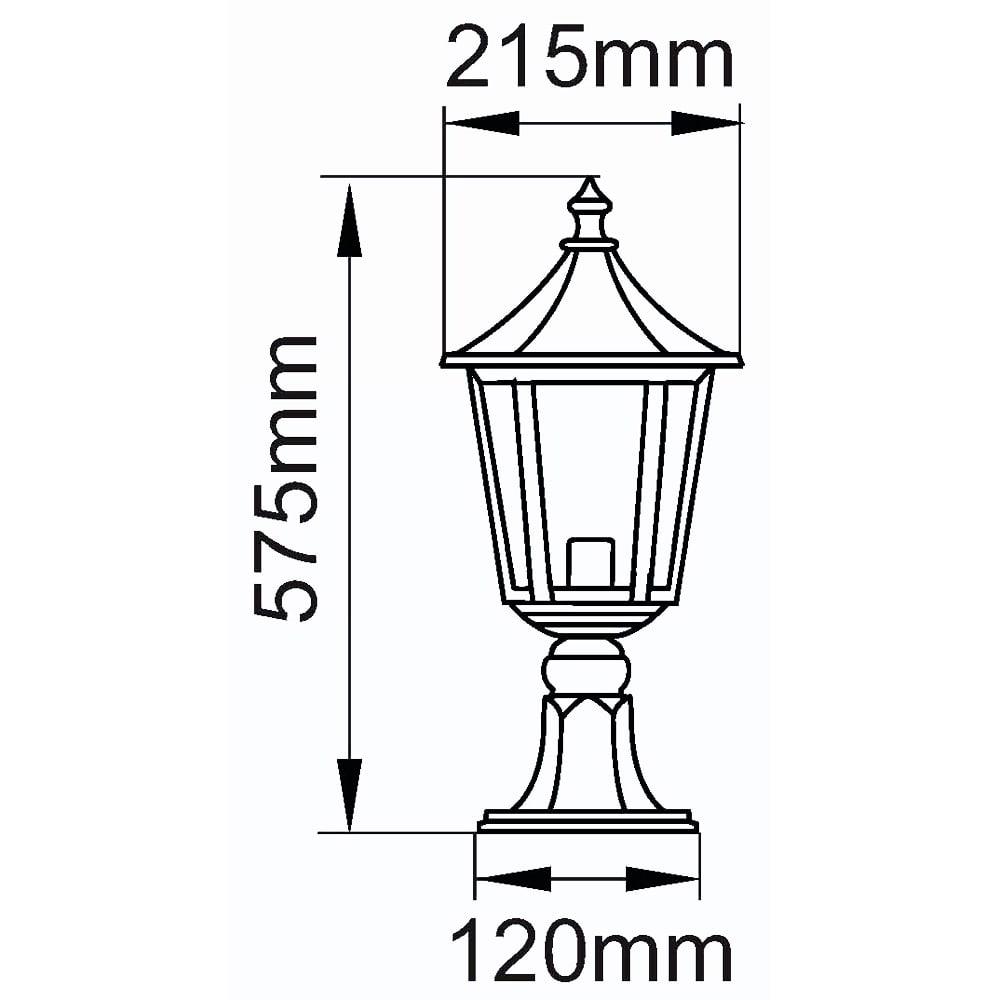 KSR Lighting white dual Hanging lantern or Pillar light take E27 upto 75w lamps IP44 make KSR 